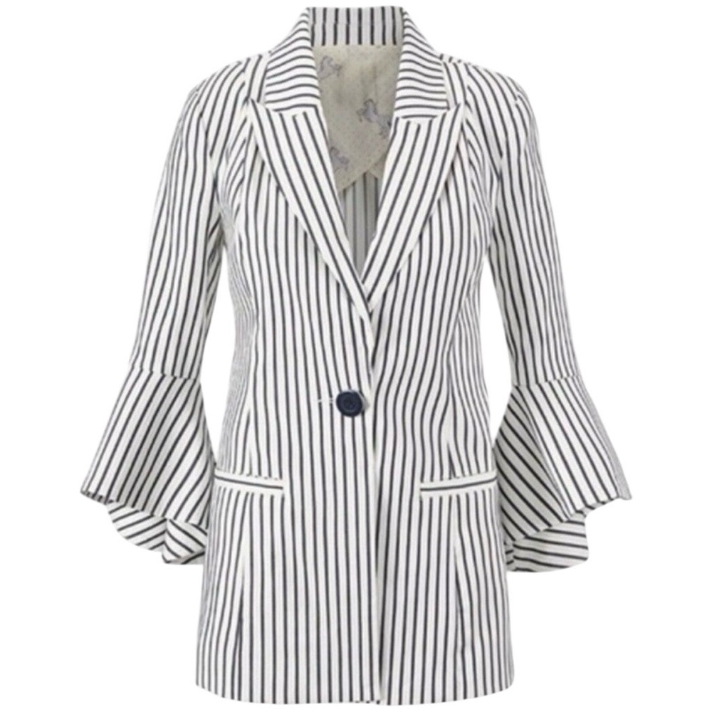 Elegant Striped Blazer
